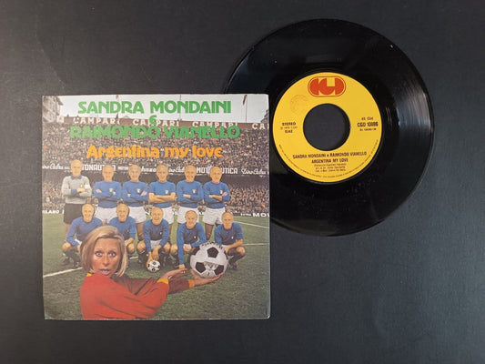 45 giri Sandra Mondaini E Raimondo Vianello � Argentina My Love