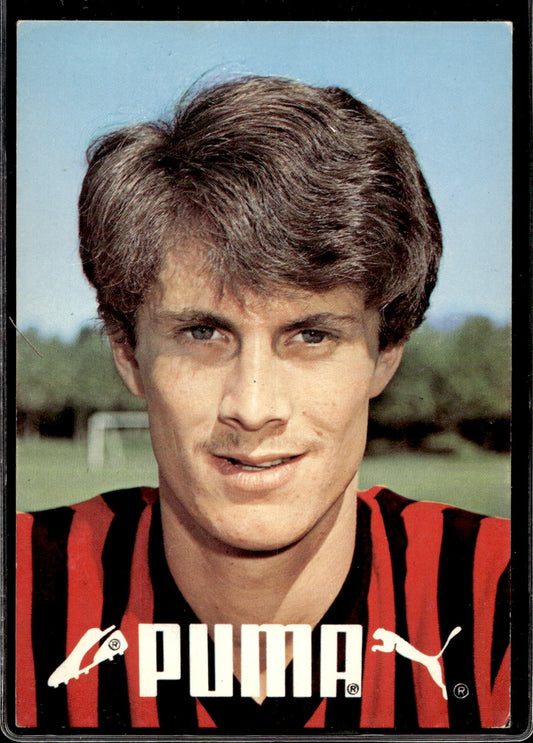 cartolina postcard Calcio Milan sponsor PUMA Fulvio Collovati