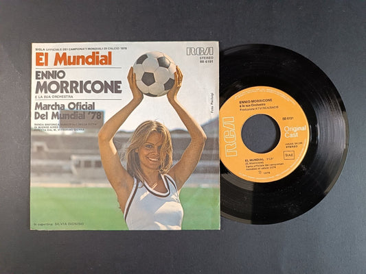 disco 45 giri El Mundial Ennio Morricome inno ufficiale Mundial 78 Argentina