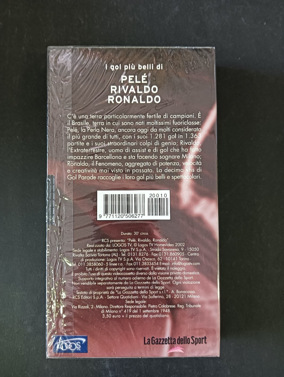VHS GOL PARADE I GOL PIU' BELLI DI Pel� Rivaldo Ronaldo Gazzetta dello Sport