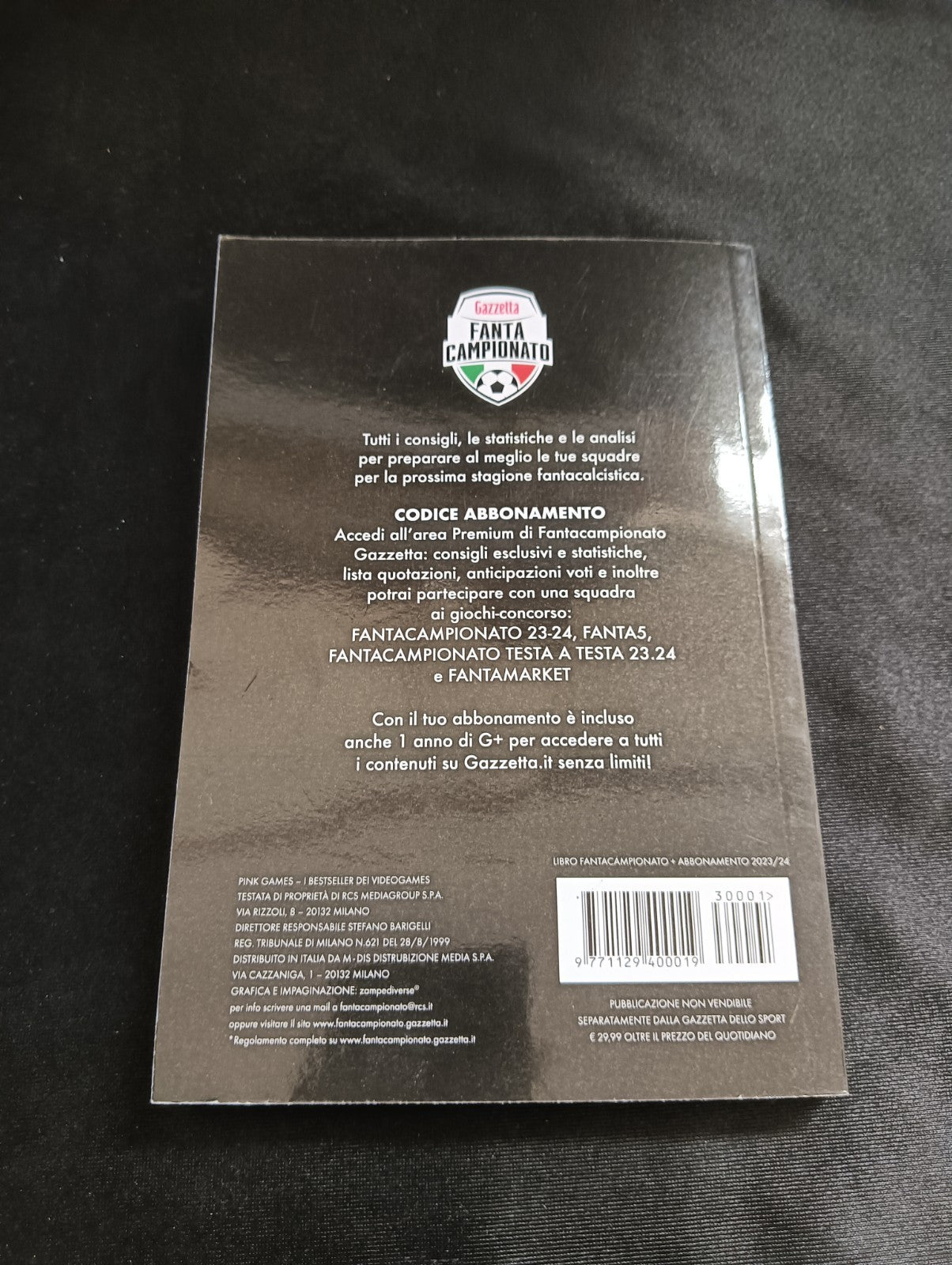 Libro FANTA CAMPIONATO - LA GAZZETTA DELLO SPORT