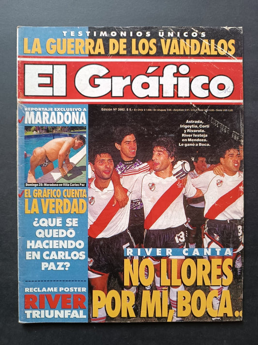 Rivista EL GRAFICO numero 3982  anno 1996 - River, Maradona (senza poster)