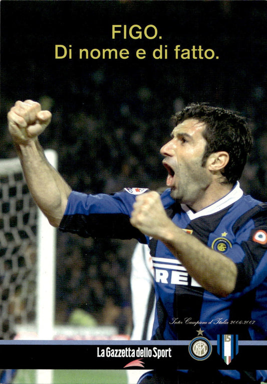 cartolina calciatori Figo