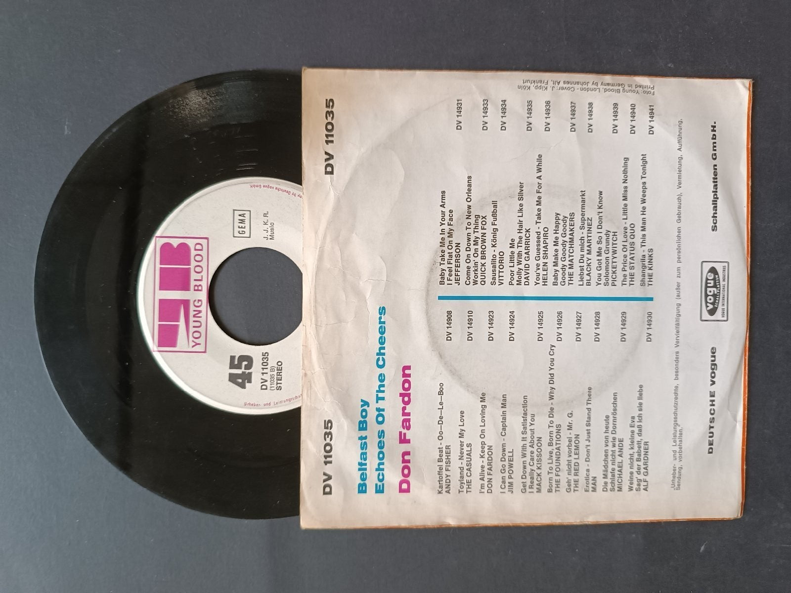 Vinile 45 giri ECHOES OF THE CHEERS