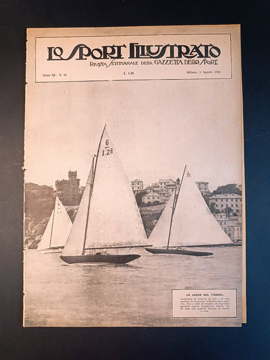 rivista  LO SPORT ILLUSTRATO 1923 n 31