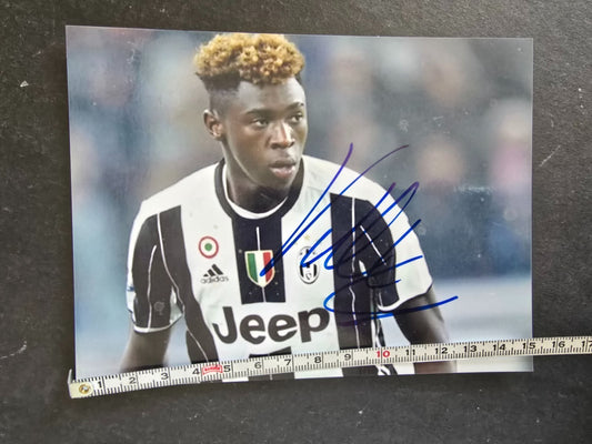Autografo autograph originale su foto Moise KEAN (2) Juventus  rookie