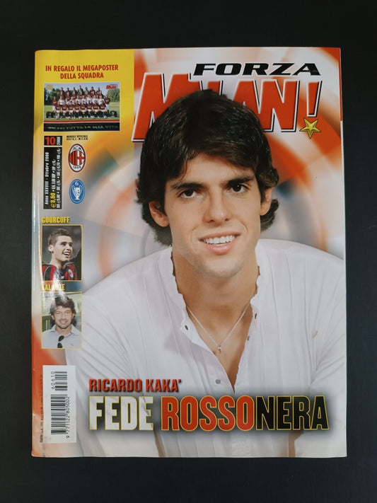 rivista FORZA MILAN - anno 2006 - n 10 Kaka (con poster)