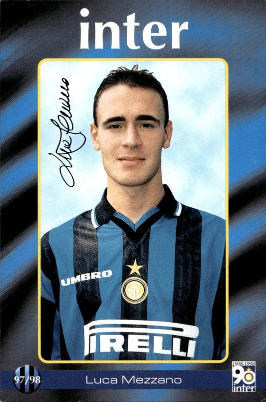 cartolina calciatori Inter 97/98 Mezzano