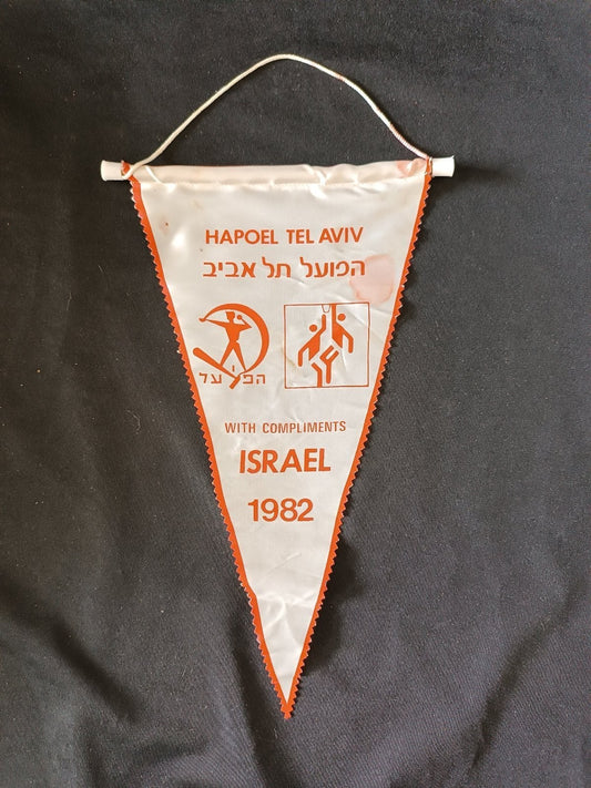 Gagliardetto Pennant Hapoel Tel Aviv Israele 1982 Vintage