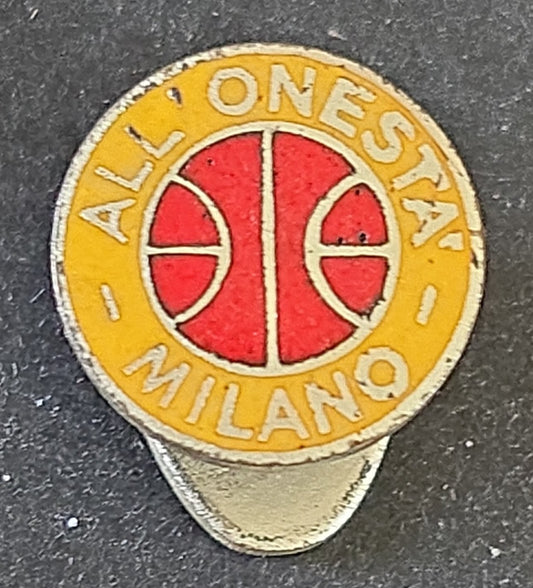 spilla pins originale anni 60 ALL'ONESTA' Milano basket  pallacanestro