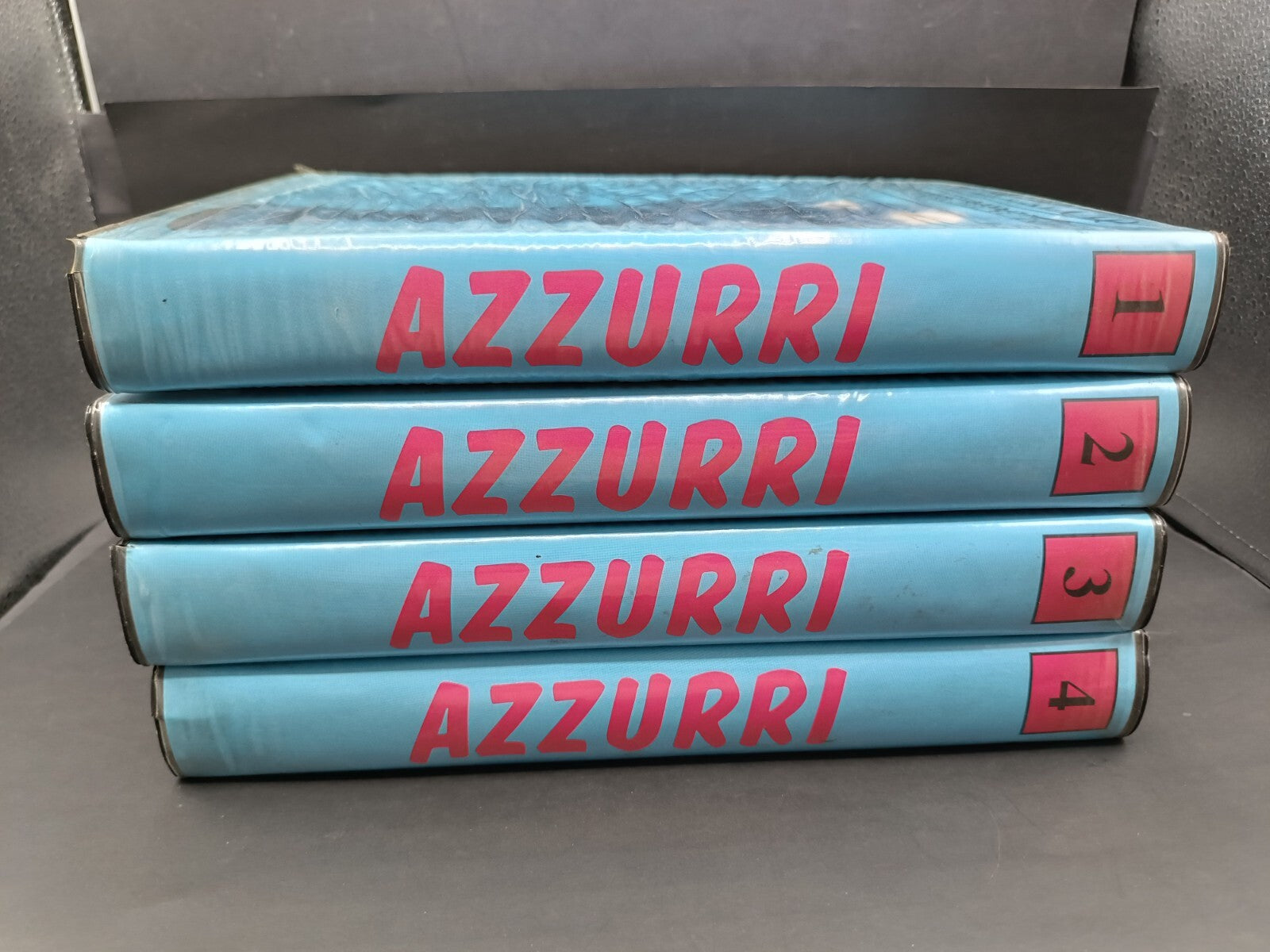 Serie completa videolibri VHS + fascicoli Azzurri Mondiali di calcio