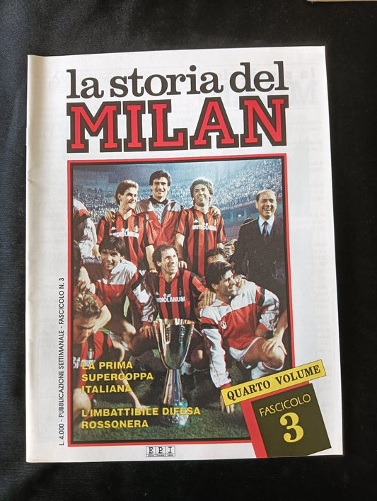 Rivista LA STORIA DEL MILAN n 3 Supercoppa