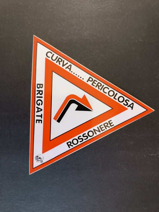 Adesivo MILAN - Curva pericolosa BrigateRossonere