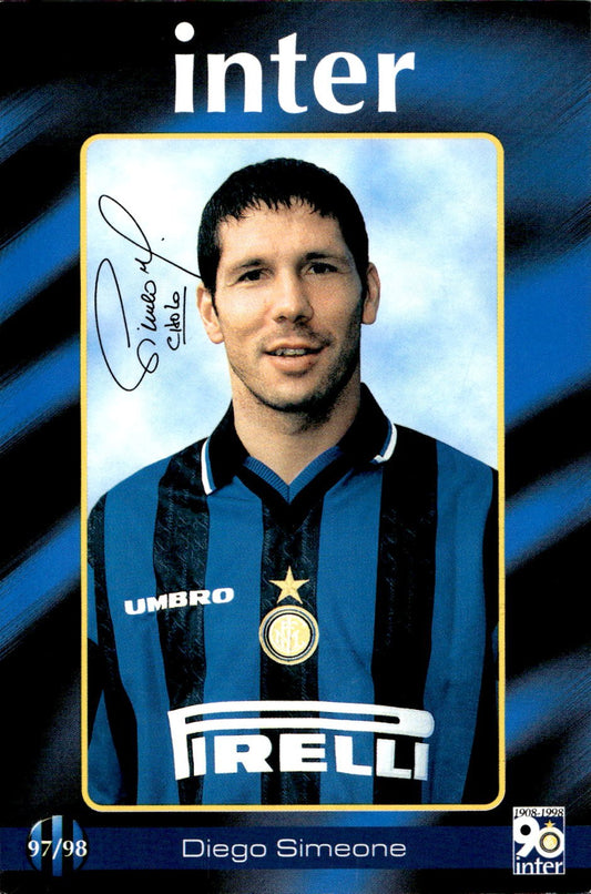 cartolina calciatori Inter 97/98 Simeone