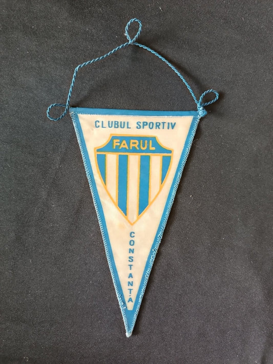 Gagliardetto Pennant Clubul Sportiv Farul Constan?a Romania Vintage