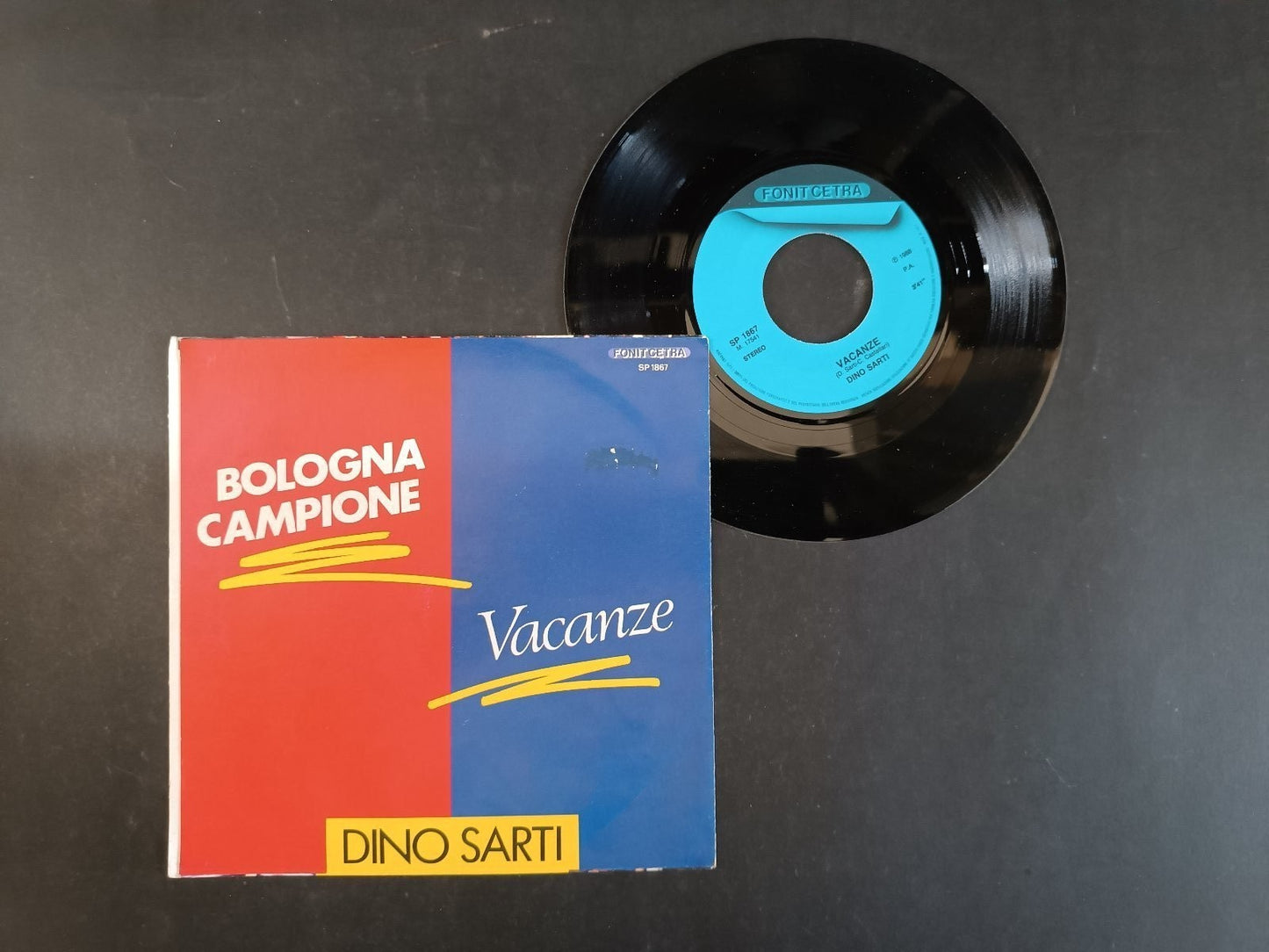 Vinile 45 giri BOLOGNA CAMPIONE Dino Sarti