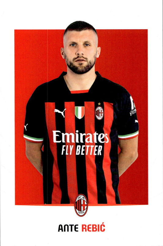 cartolina postcard Calcio Milan 2022/23 - Rebic