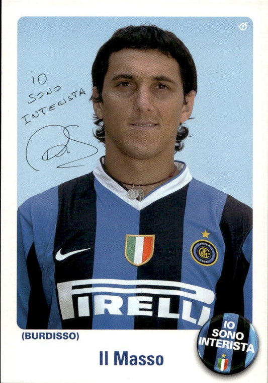 Cartolina calciatore Inter Nicol�s Andr�s Burdisso con autografo stampato