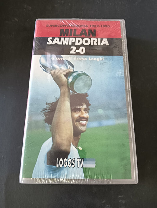VHS SUPER COPPA EUROPEA 1989-1990 MILAN-SAMPDORIA 2-0 Logos Tv