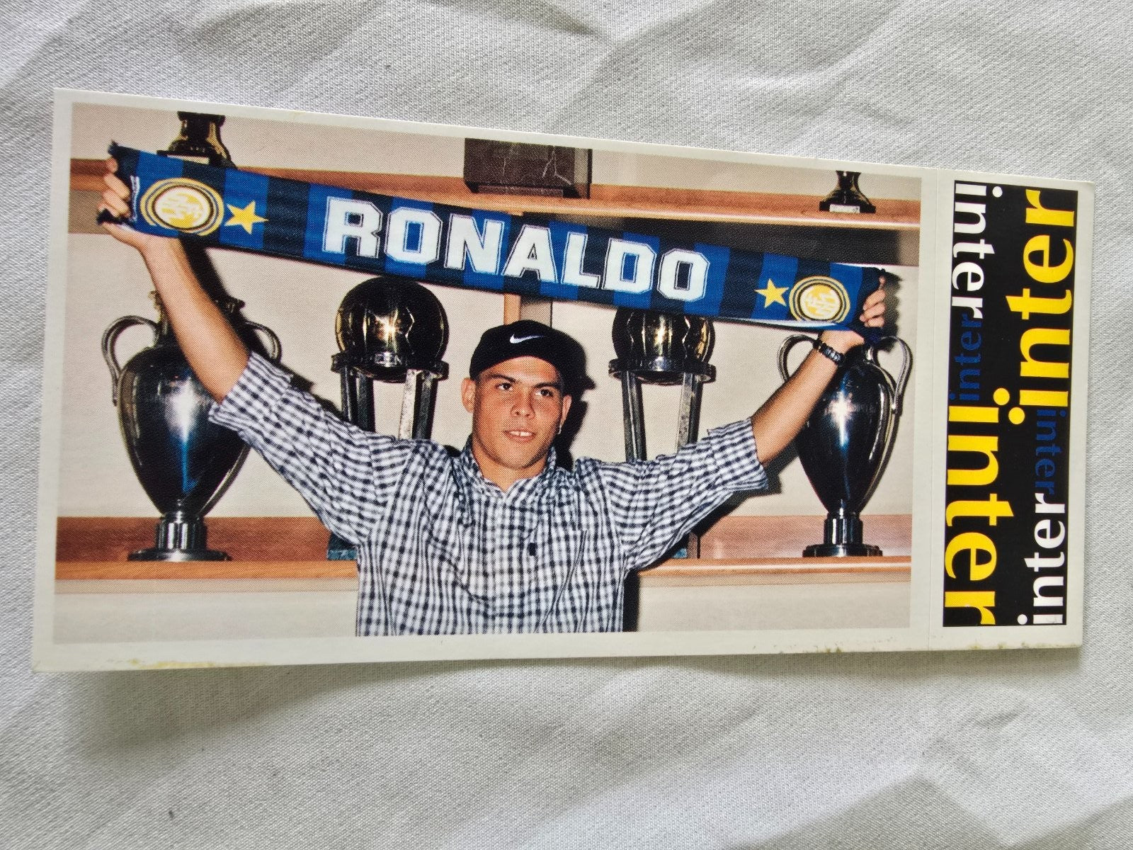 Tutto Inter Figurine giganti Panini Calciatori nr  9 RONALDO il Fenomeno