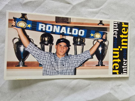 Tutto Inter Figurine giganti Panini Calciatori nr  9 RONALDO il Fenomeno