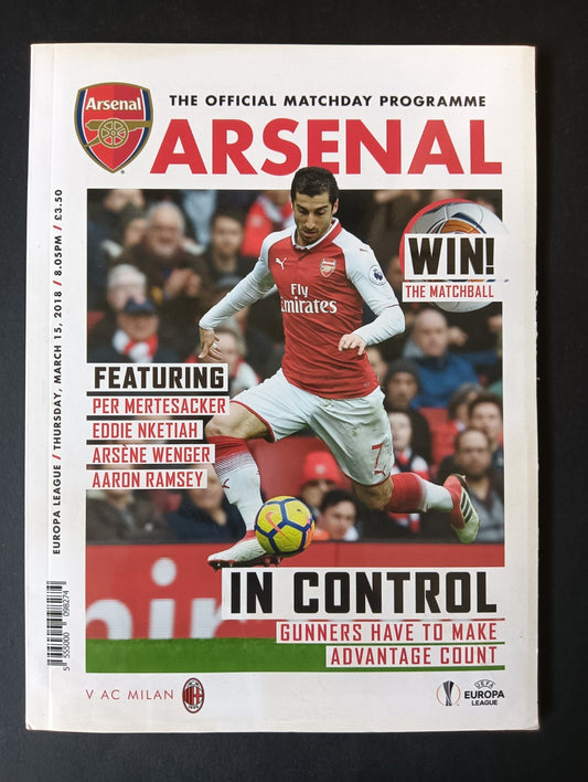 Libro THE OFFICIAL MATCHDAY PROGRAMME ARSENAL