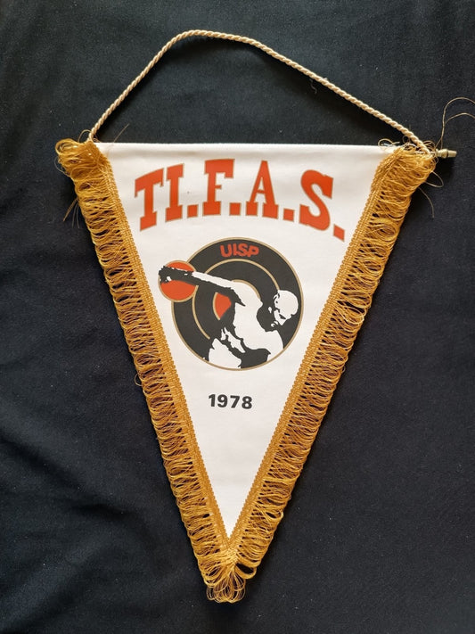 Gagliardetto Pennant T.F.A.S. 1978 Pallacanestro Italia Vintage