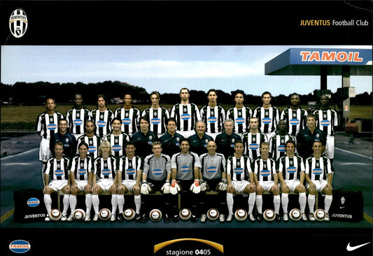 cartolina postcard calcio JUVENTUS Tamoil 2004-05