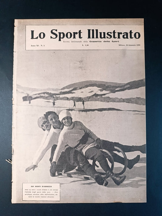 rivista  LO SPORT ILLUSTRATO 1923 n 3