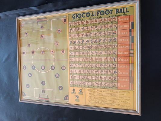 quadro con gioco cartaceo GIOCO del  FOOT BALL 75x60 cm circa