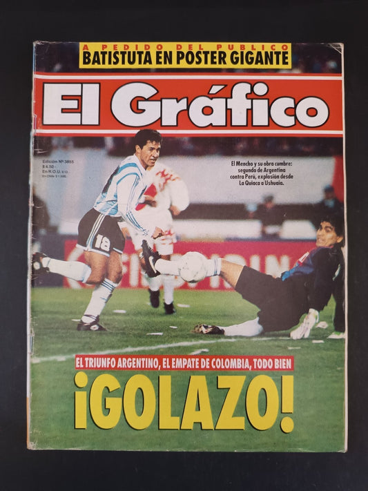 Rivista EL GRAFICO numero 3855 anno 1993 - Argentina (con poster Batistuta)