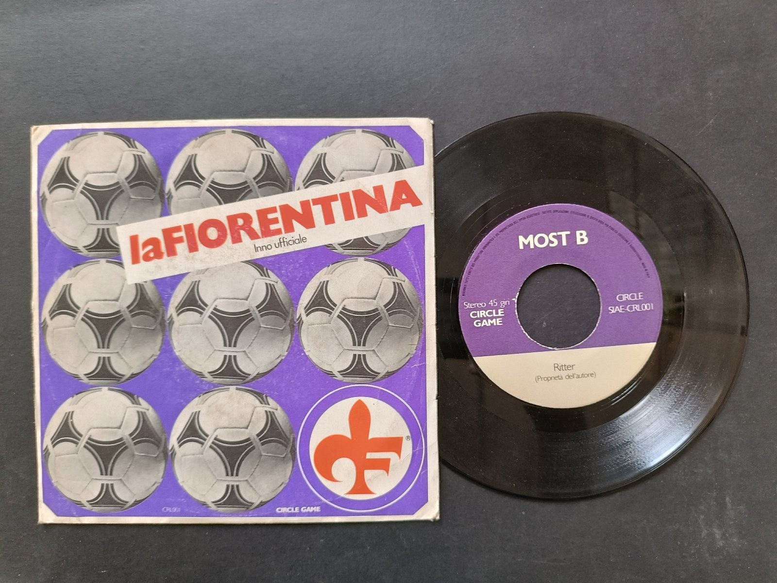 Vinile 45 A FIORENTINA Inno Ufficiale