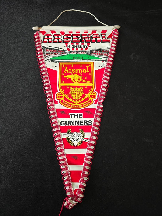 old Gagliardetto Pennant  ARSENAL Football Club tHE GUNNERS