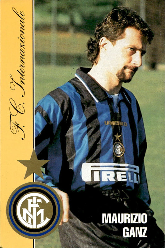 cartolina calciatori Inter Ganz
