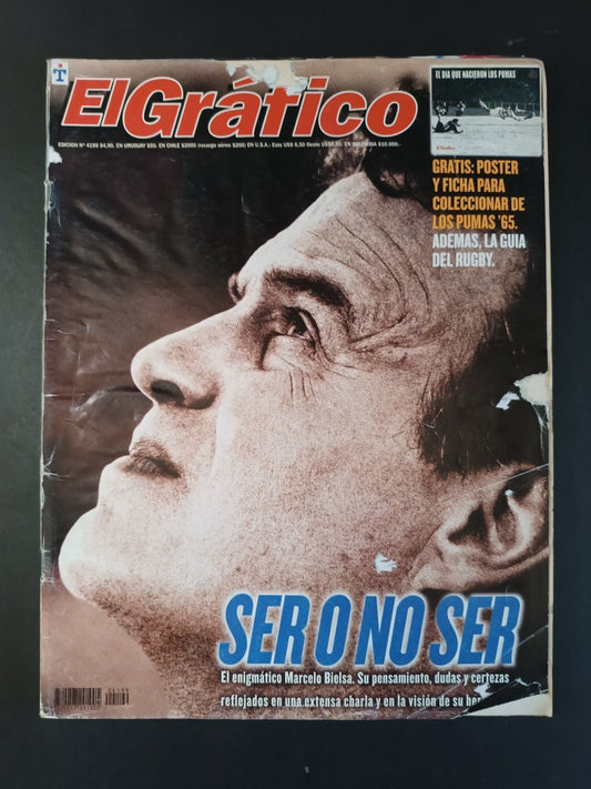 Rivista EL GRAFICO numero 4199 anno 2000 Marcelo Bielsa (con poster )