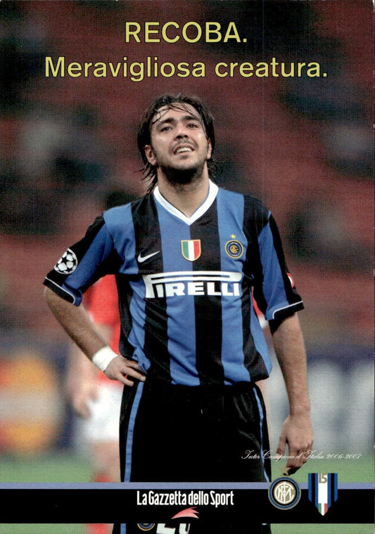 cartolina calciatori Inter Recoba