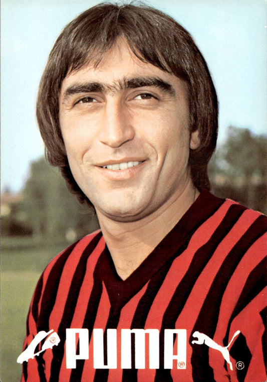cartolina postcard Calcio Milan Sponsor Puma - Calloni