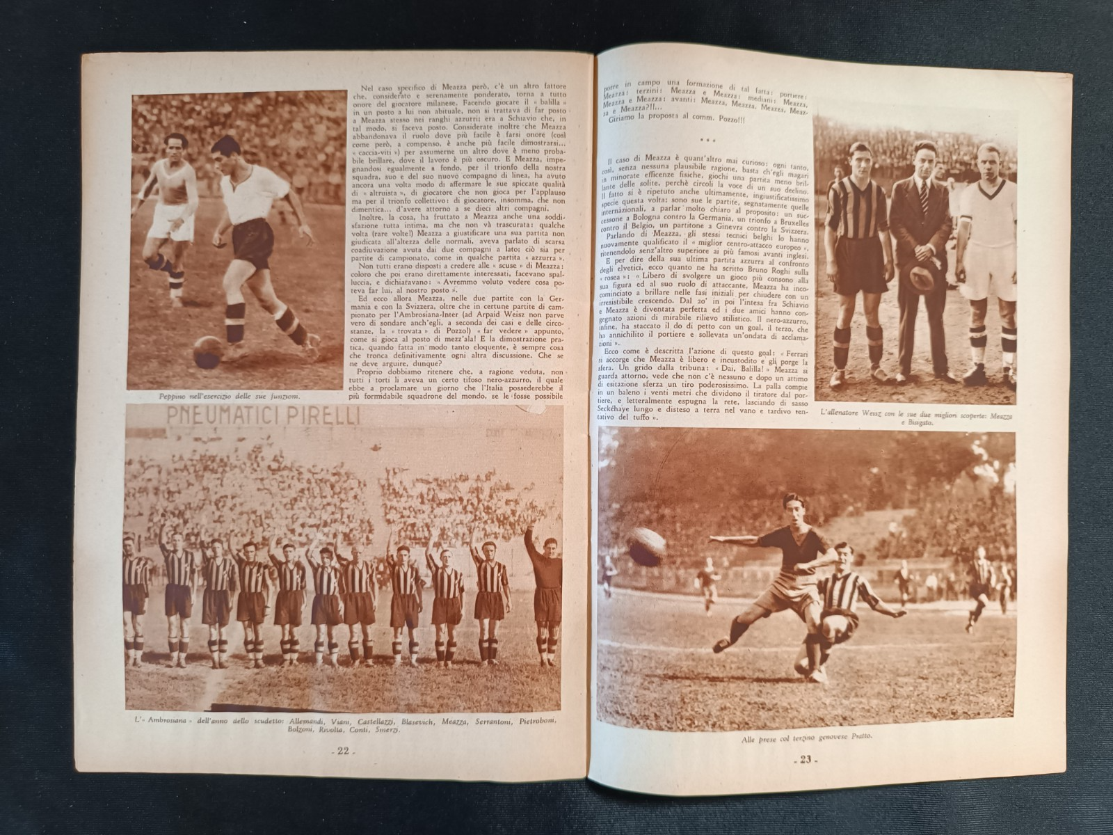 rivista COSMOS suppl Excelsior MEAZZA - n 7 anno 1933 - ed Vitagliano