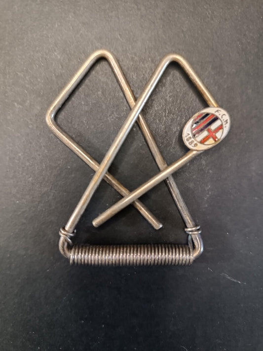 A.C.Milan  fermasoldia a molla metallo scudetto anni 50 money clip badge 4