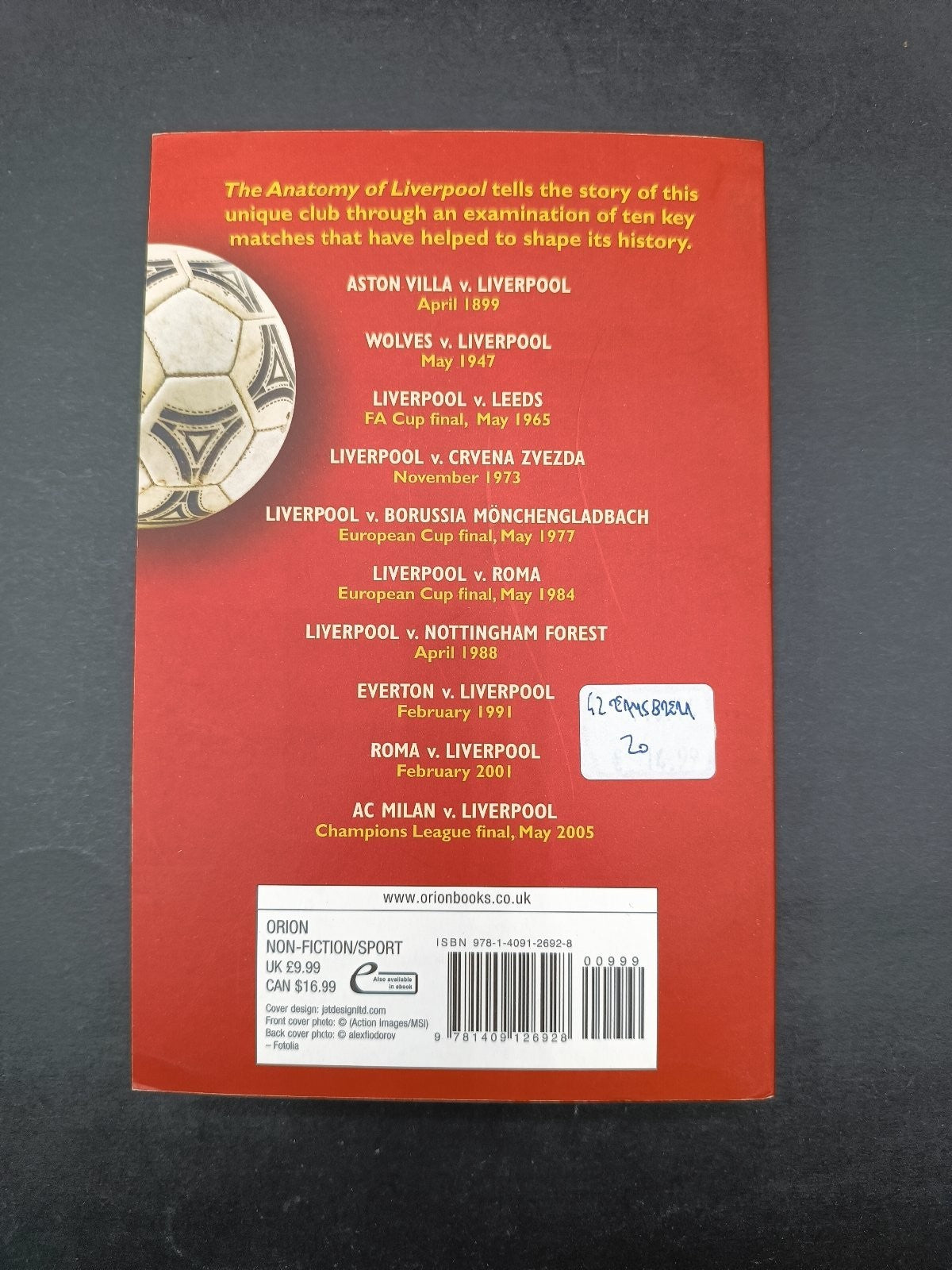 Wilson/Murray THE ANATOMY OF LIVERPOOL Orion Ed.