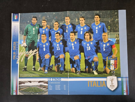 Autografo autograph originale su ritaglio Gigi BUFFON