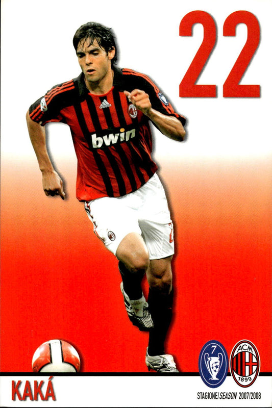 Cartolina Ricardo Izecson Dos Santos Leite "Kak�" stagione 2007/2008  .