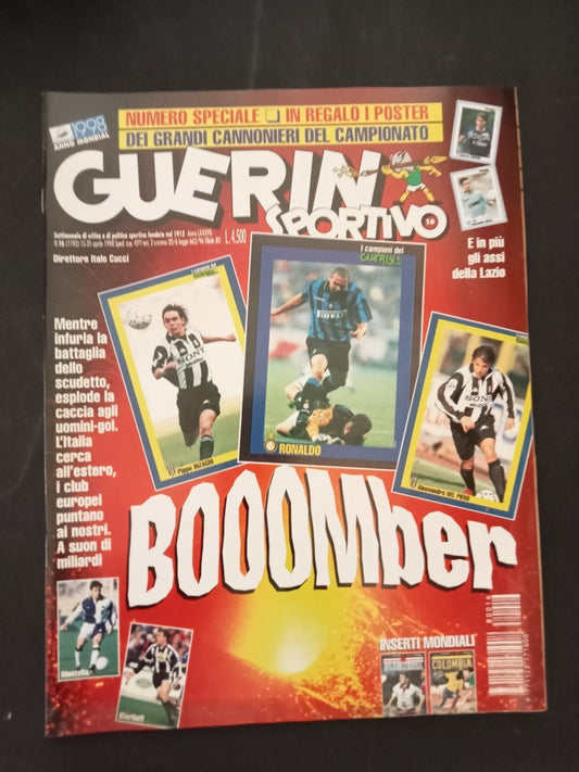rivista GUERIN SPORTIVO anno 1998 numero 16 - Ronaldo (con poster)