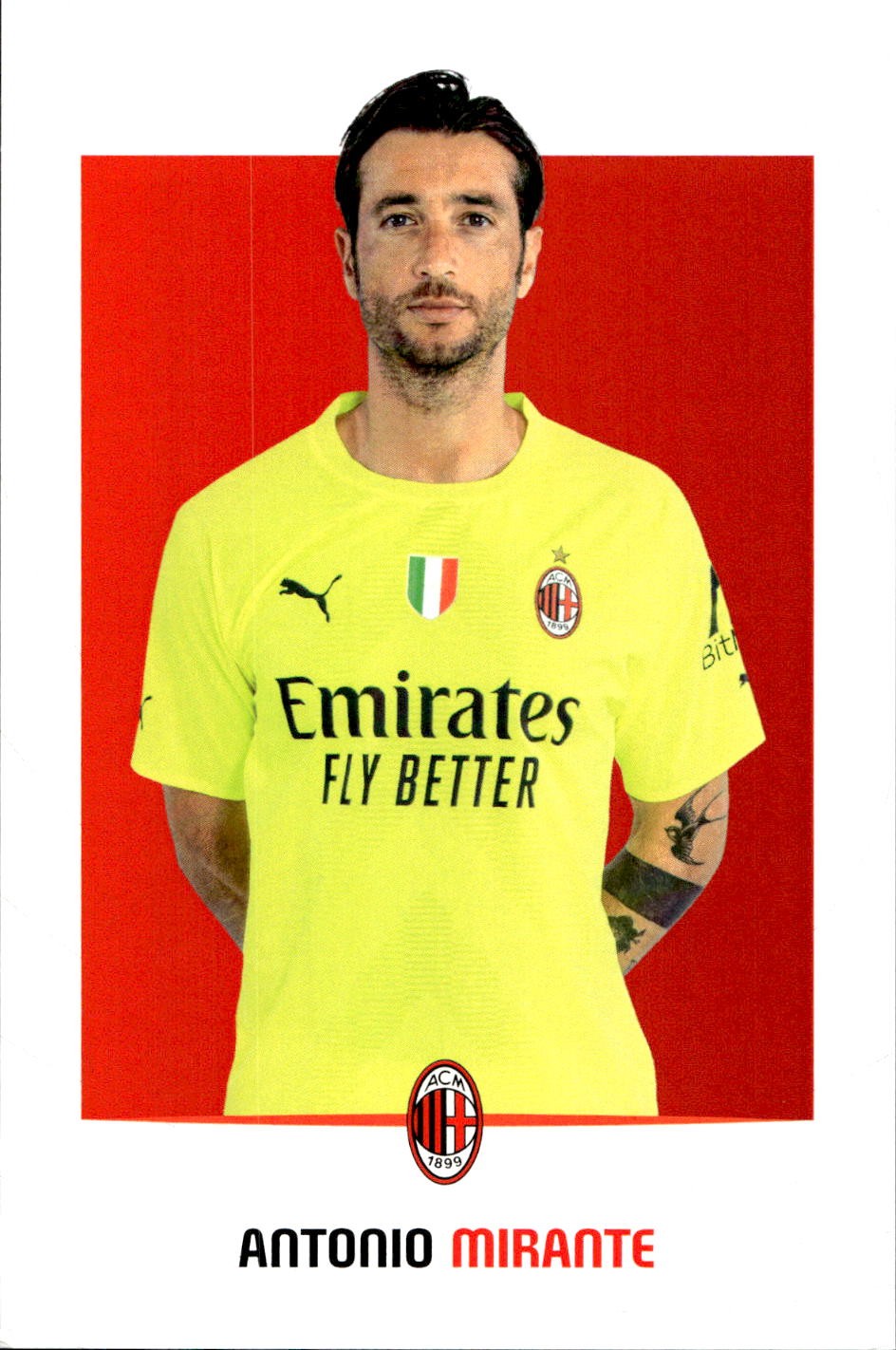 cartolina postcard Calcio Milan 2022/23 - Mirante