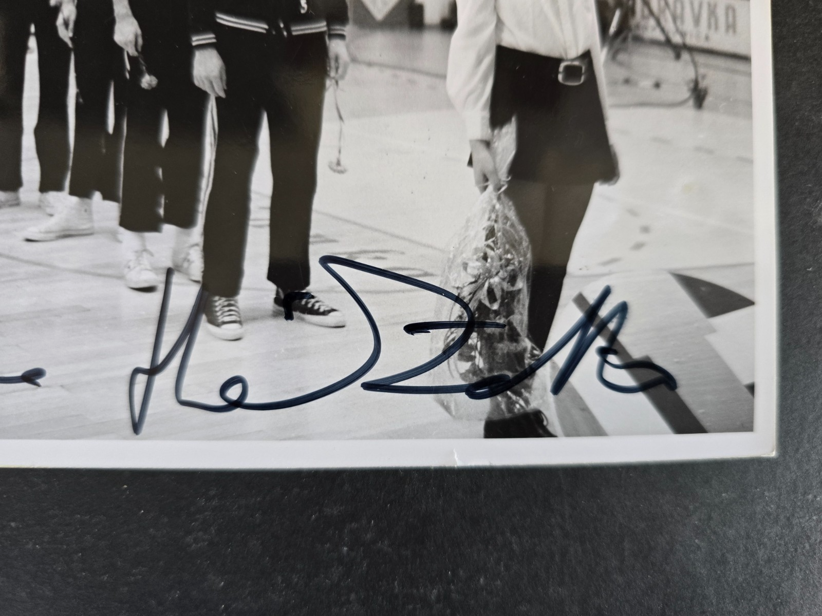 IGNIS Varese Basket foto di Coppa Internazionale autografo originale da identifi