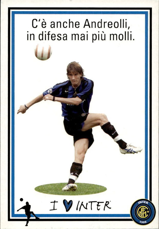 Cartolina calcio calciatore Inter Juan Sebasti�n Ver�n con autografo stampato