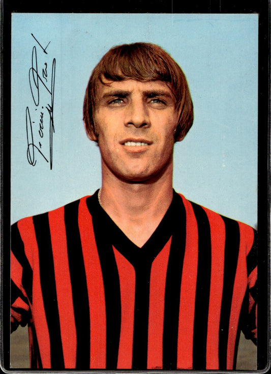 cartolina postcard Calcio Milan Pierino Prati