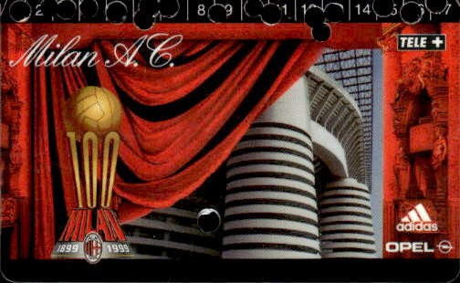 Biglietto stadio Milan A.C 1899-1999 n 006647
