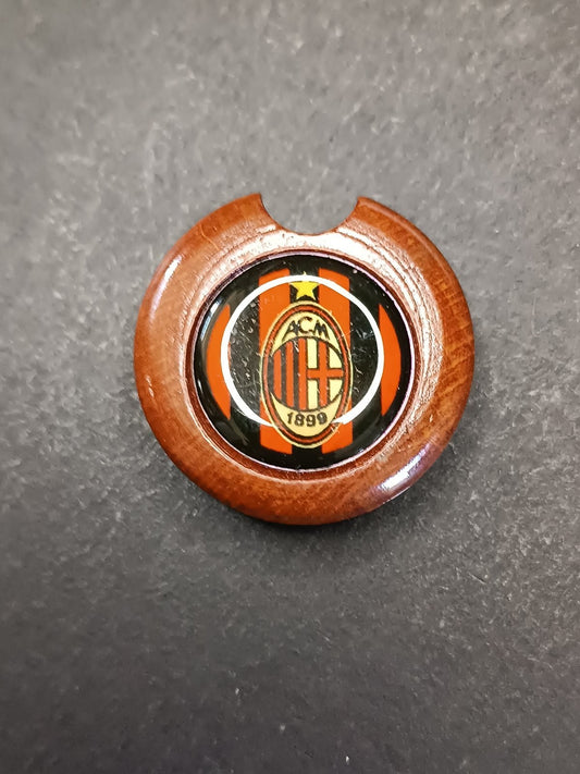 A.C.Milan  badge scudo in legno per portachiavi 24