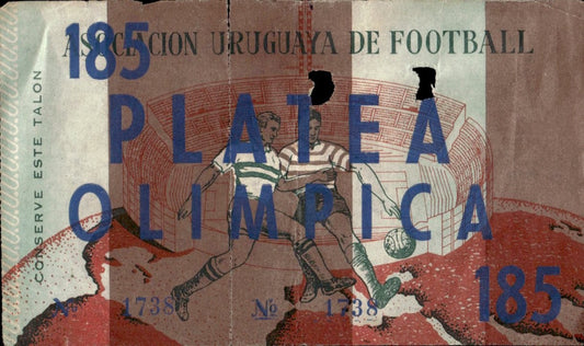 biglietto stadio ASOCIACION URUGUAYA DE FOOTBALL PLATEA OLIMPICA
